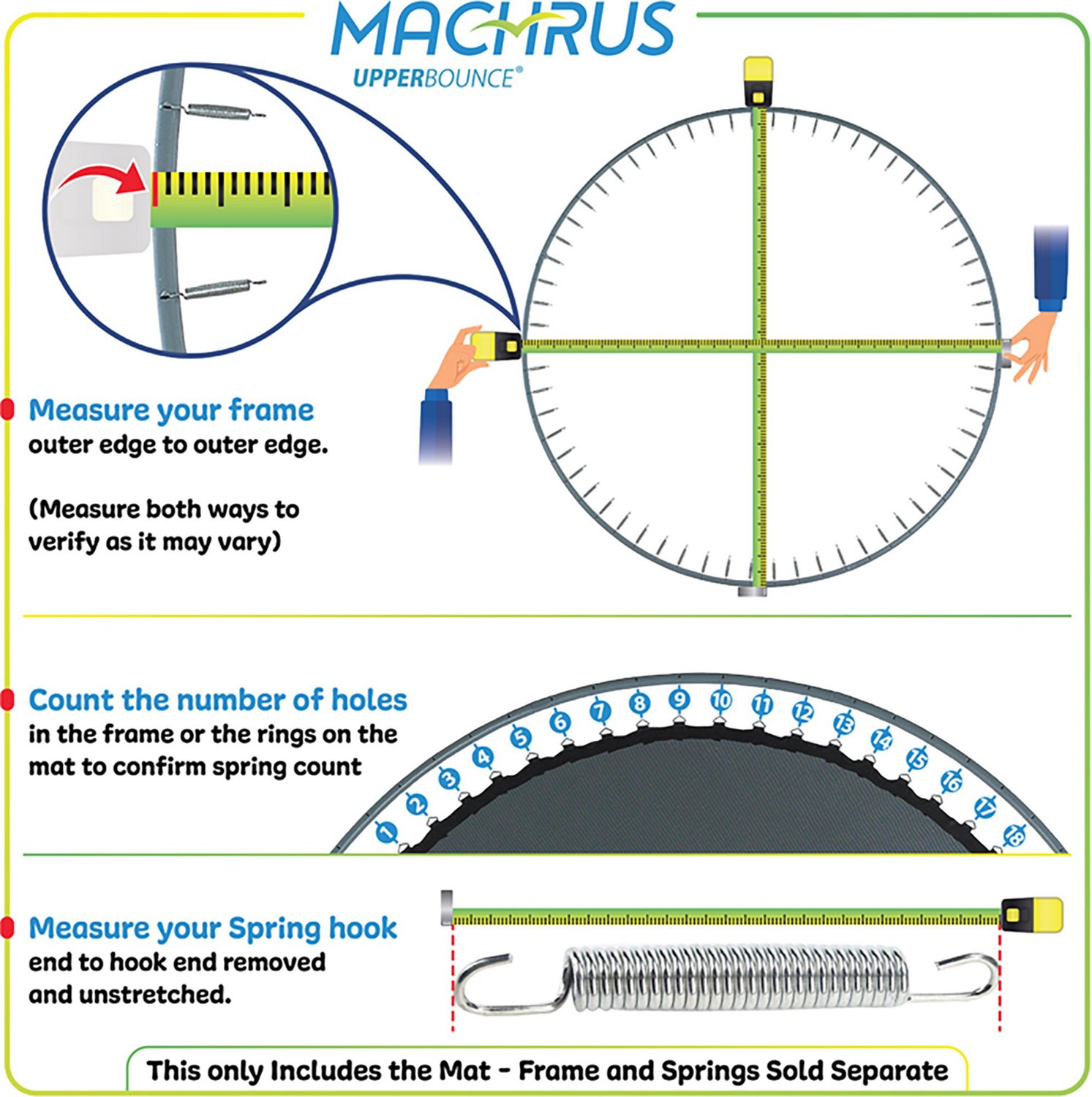 Machrus Upper Bounce 16 ft Round Trampoline Replacement Mat                                                                      - view number 2