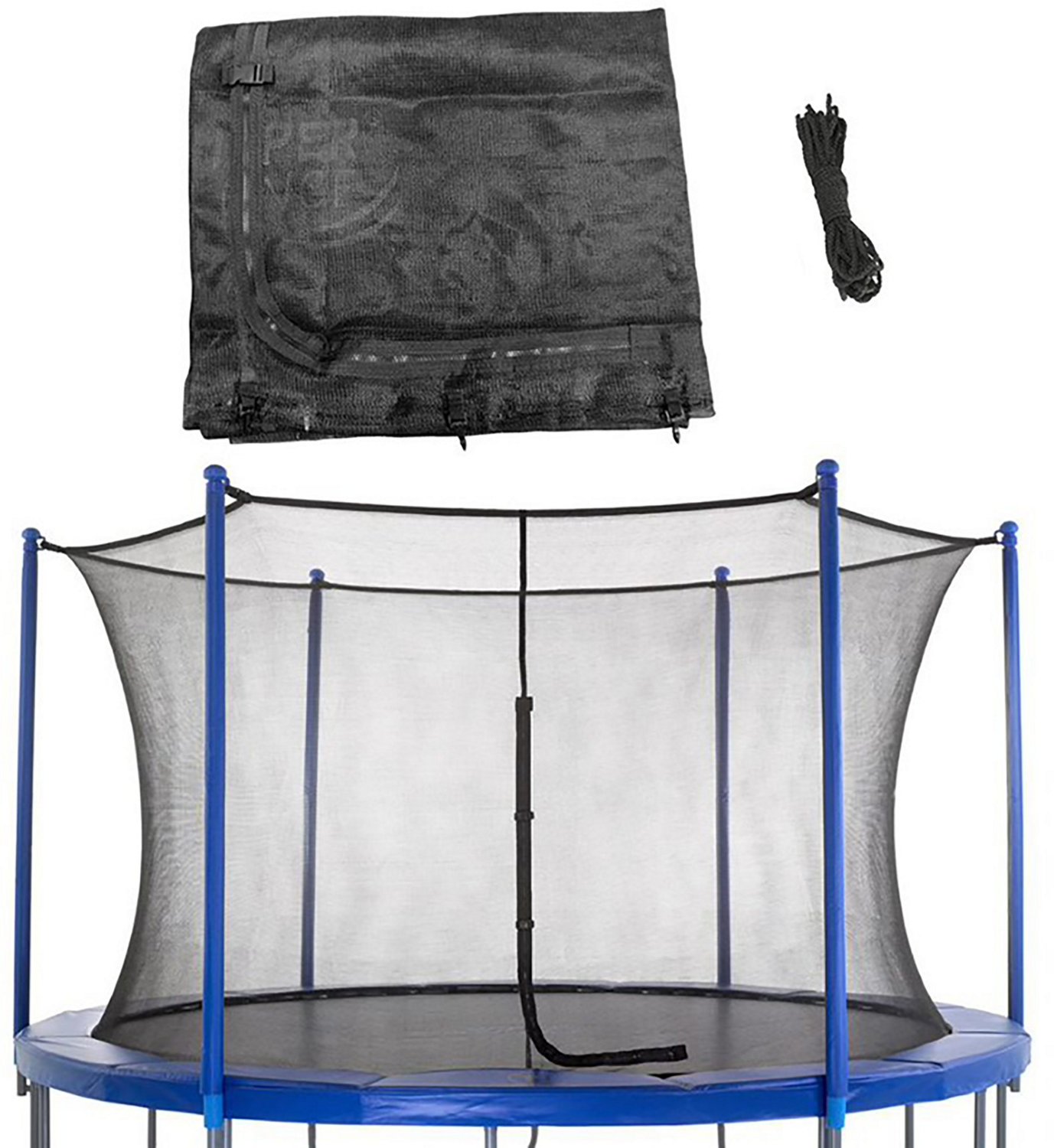 Machrus Upper Bounce 10 ft Round Trampoline Inside Replacement Safety Enclosure Net