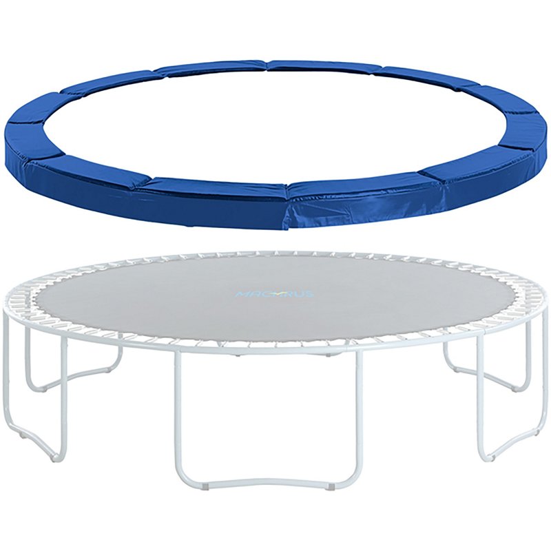 Machrus Upper Bounce Round Trampoline Super Spring Cover Safety Pad Blue - Trampolines at Academy Sports