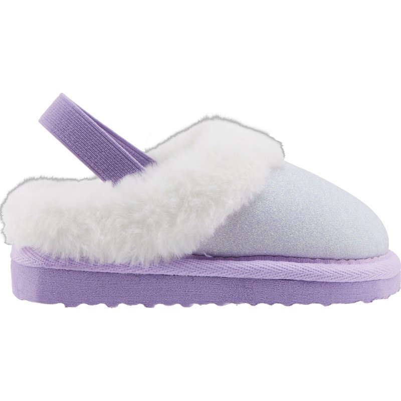 Magellan Outdoors Toddlers Sparkle Plush Slide Slippers Light Purple, 9 - Slippers at Academy Sports