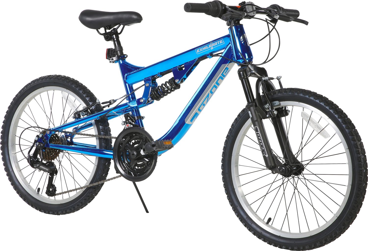 Ozone 500 Boys Exhilarate 20 in 18 Speed Mountain Bike Green Chrome