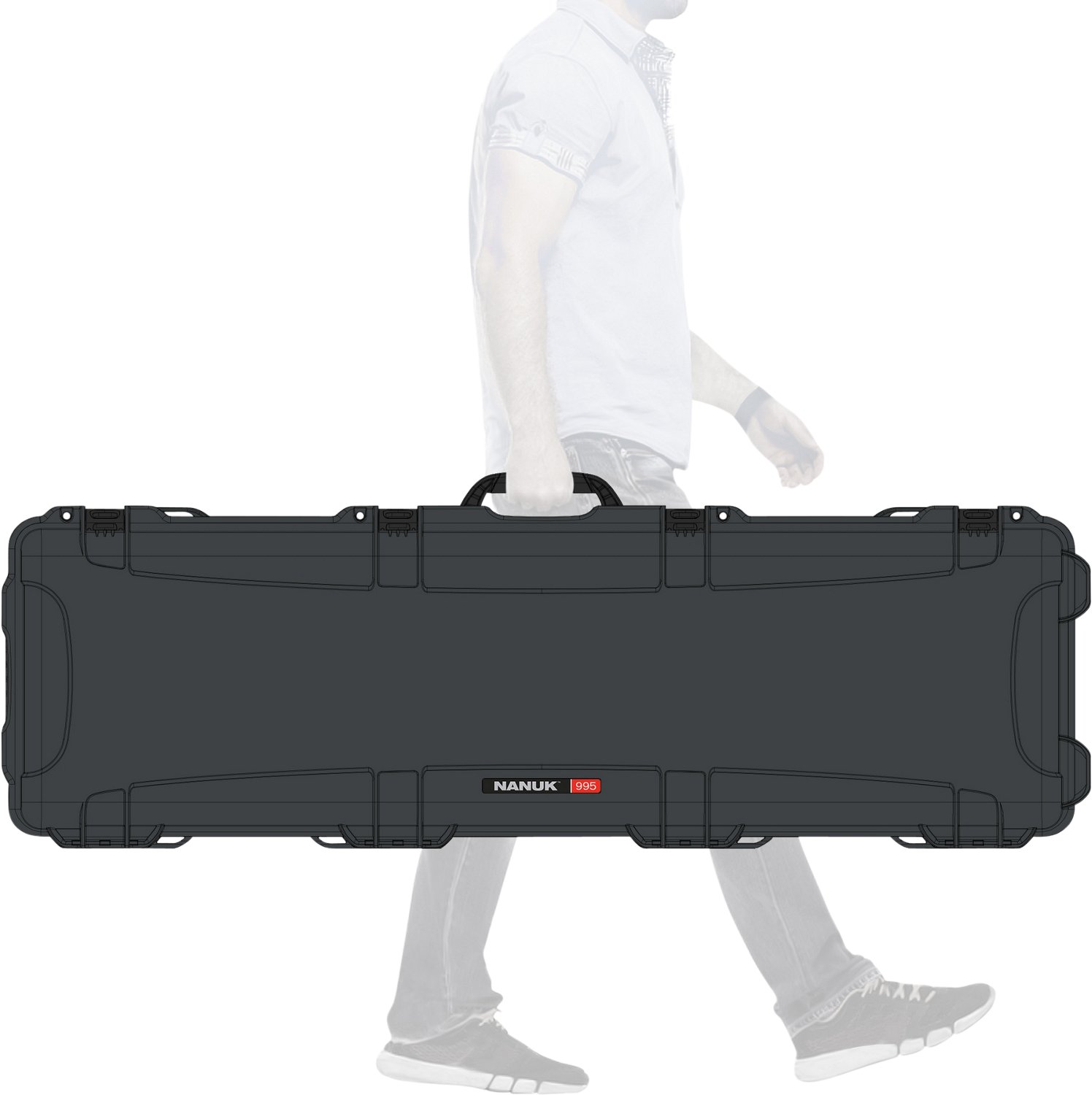 Nanuk 995 Full Foam TSA Lock Double Long Gun Case - view number 3