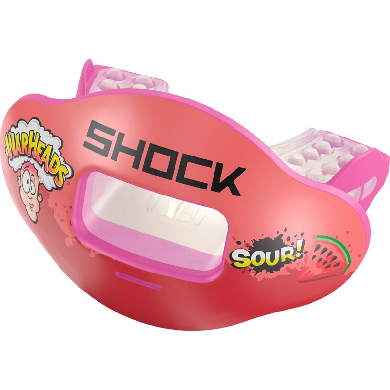 Shock Doctor Adults' Max AirFlow Lip Guard Red/Black - Football Equipment at Academy Sports