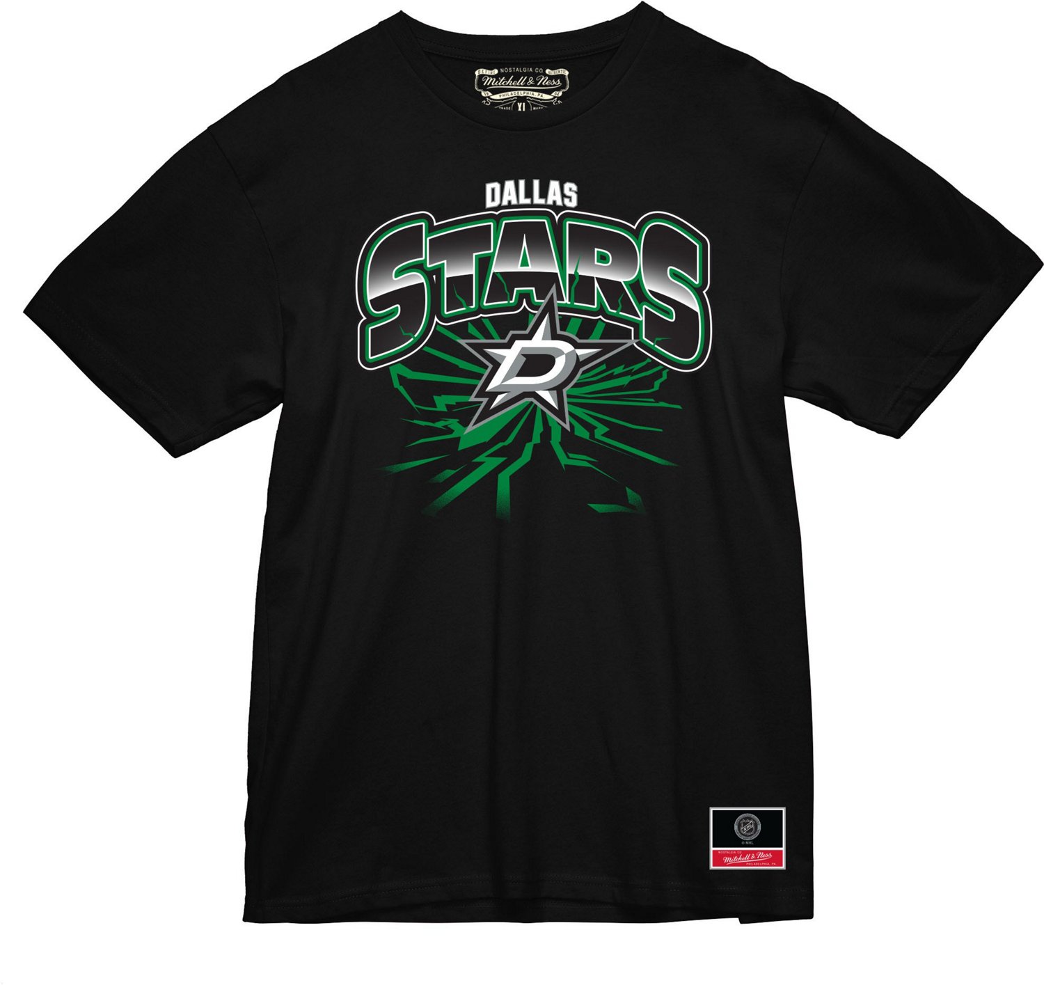 Mitchell & Ness Men's Dallas Stars Earthquake Graphic T-shirt