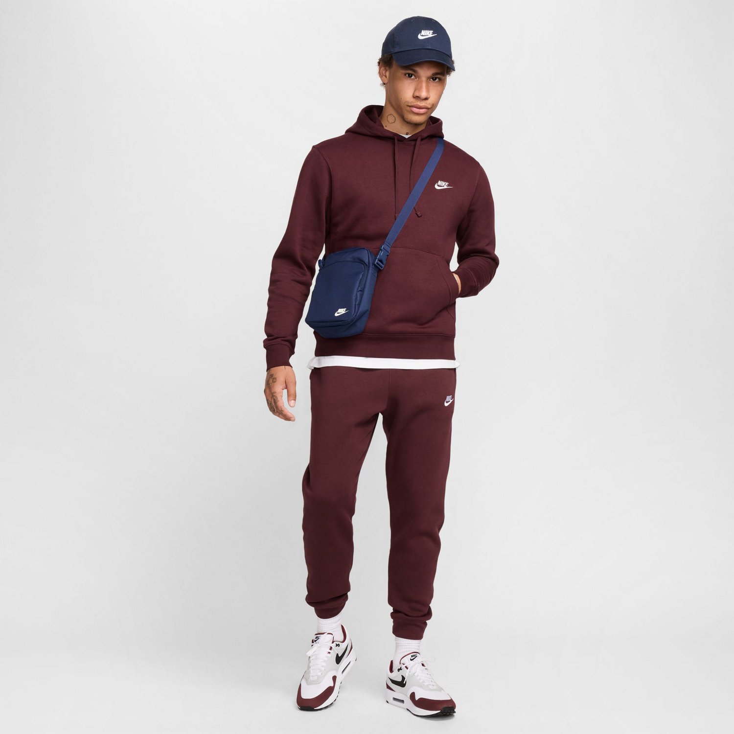 mens nike club fleece pullover hoodie