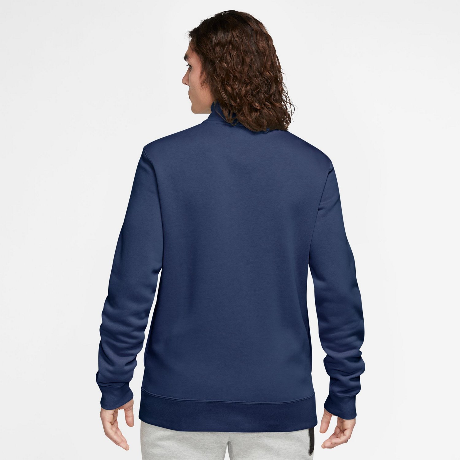 Nike Men's Sportswear Club Brushed-Back 1/2 Zip Pullover - view number 2