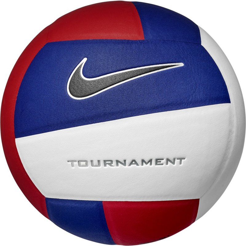 Nike Tournament Volleyball Red/Blue, 5 - Volleyball Equipment at Academy Sports