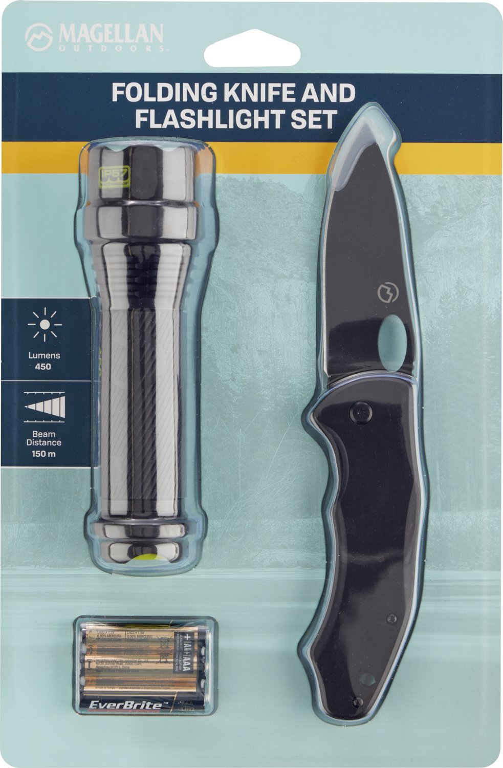 Magellan Outdoors 450-Lumen Flashlight and Folding Knife Combo - view number 3