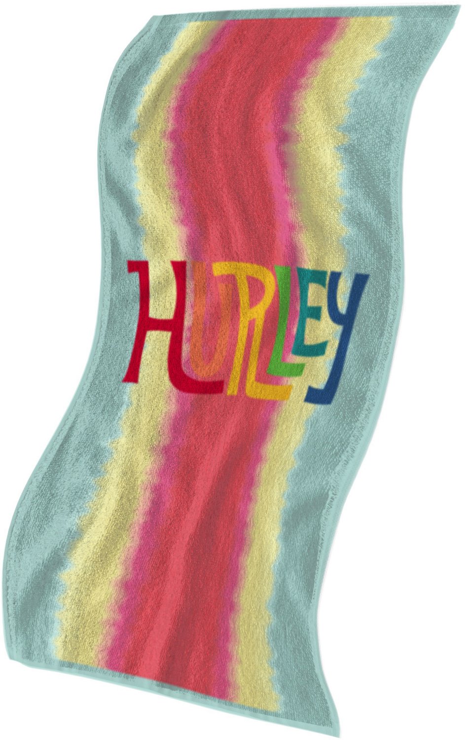 Hurley Beach popular Towel, 32”x64”, Style #1511033, Rainbow/Multicolor Stripes, Pride