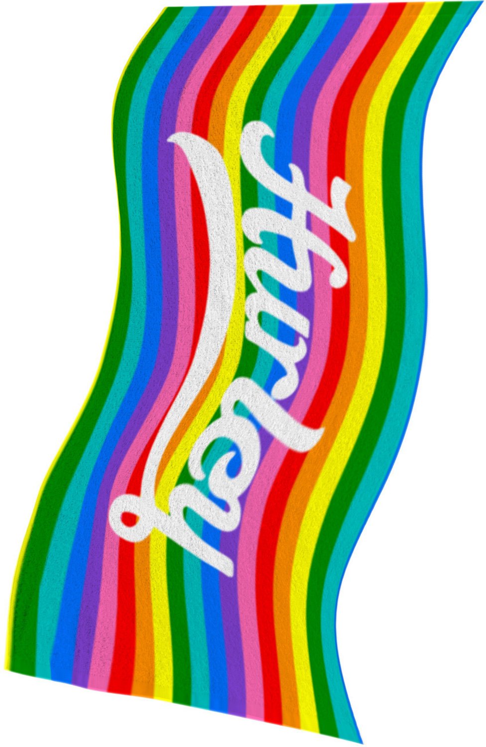 Hurley Kids' Rainbow Stripe Beach Towel                                                                                          - view number 2