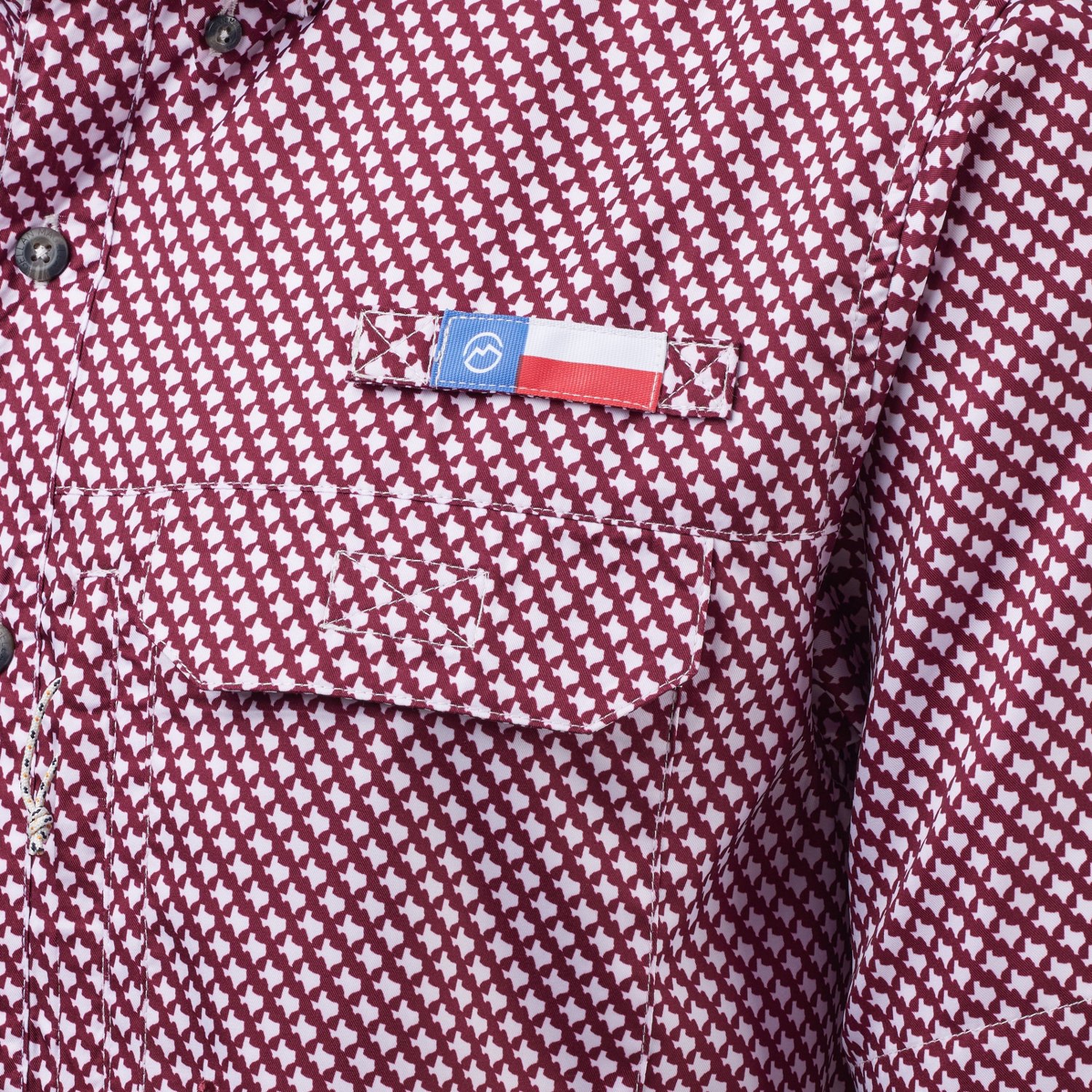 Magellan Men's Local State Gameday Micro Print Short Sleeve Shirt - view number 5