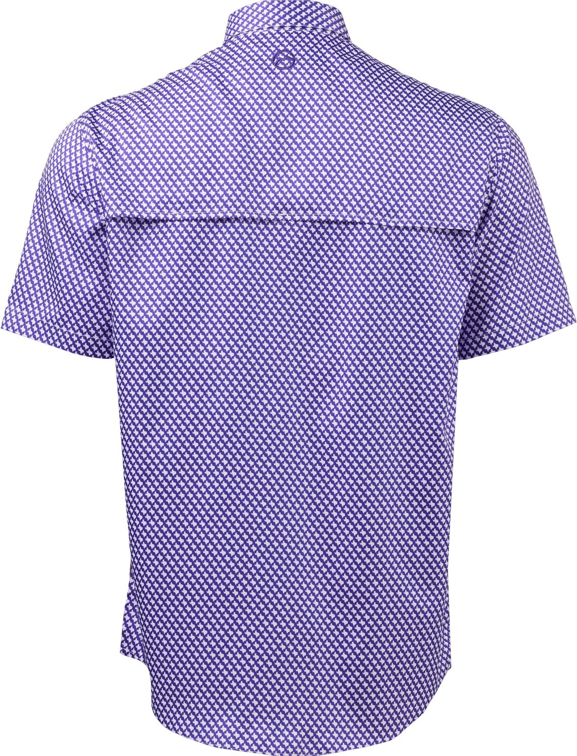 Magellan Men's Local State Gameday Micro Print Short Sleeve Shirt - view number 4