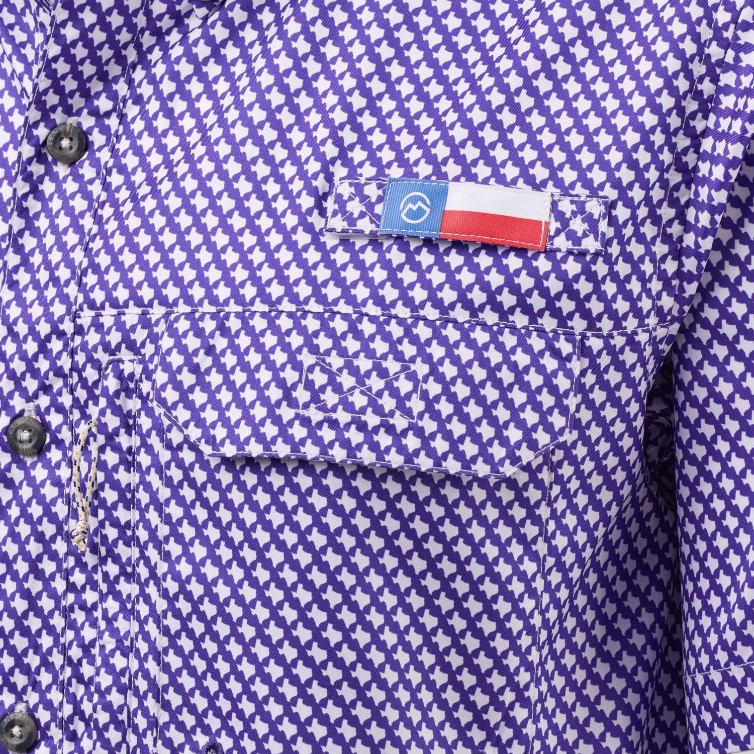 Magellan Men's Local State Gameday Micro Print Short Sleeve Shirt - view number 5