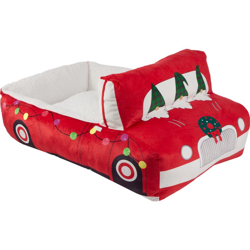 Magellan Outdoors Pick-Up Truck Dog Bed Red/Pink - Pet Shelters/Bedding/Carr at Academy Sports