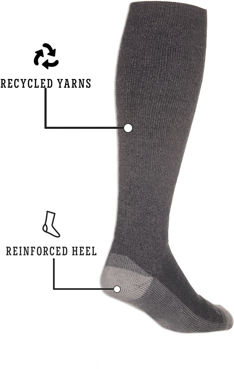 Wrangler Men's Wyatt Western Cowboy Boot Socks 3 Pack  - view number 3