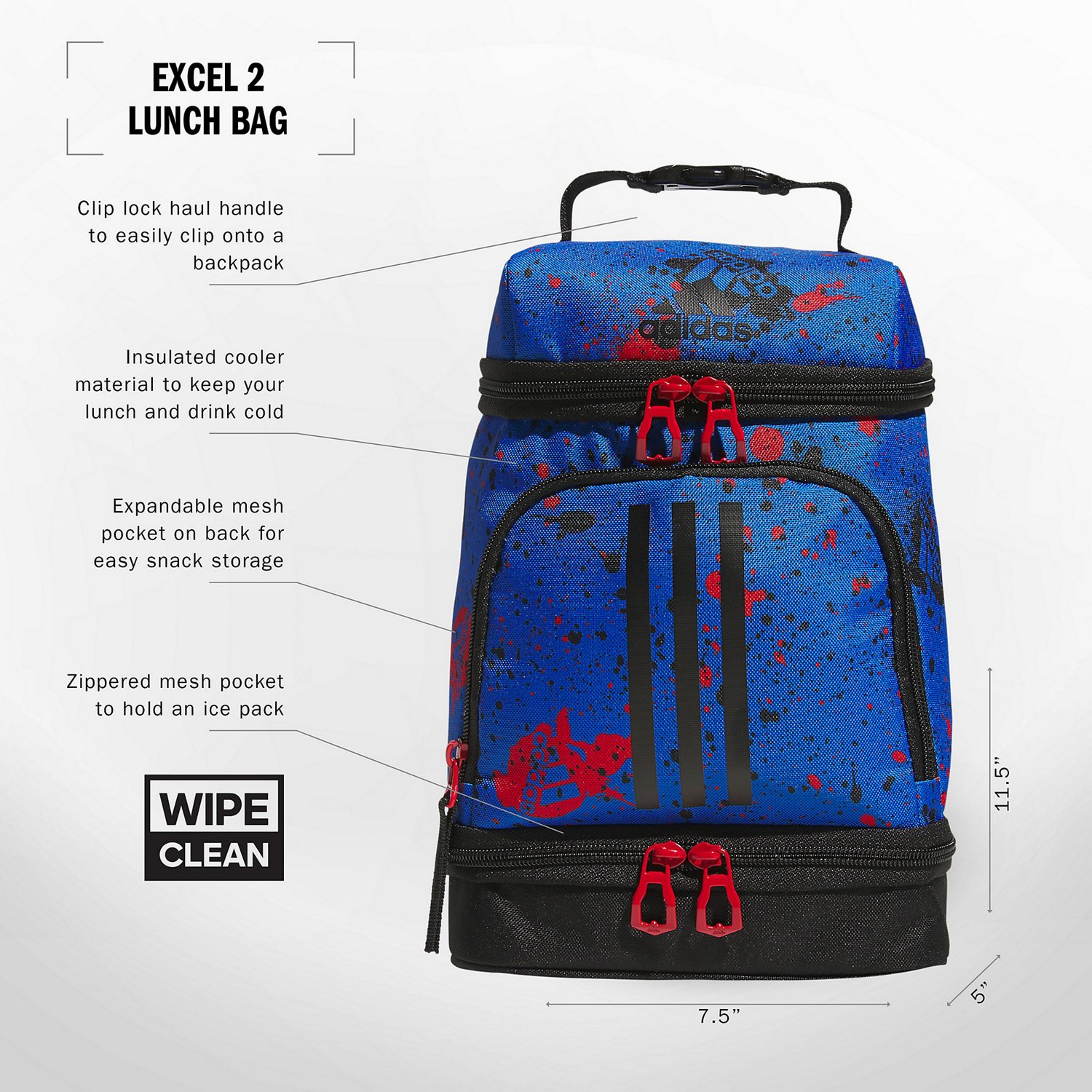 adidas Excel 2 Lunch Bag Academy