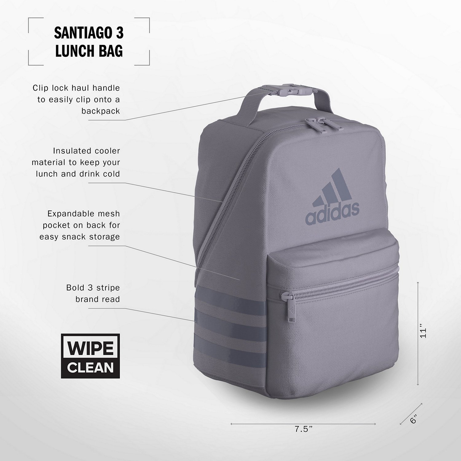 adidas Santiago 3 Lunch Bag - view number 2