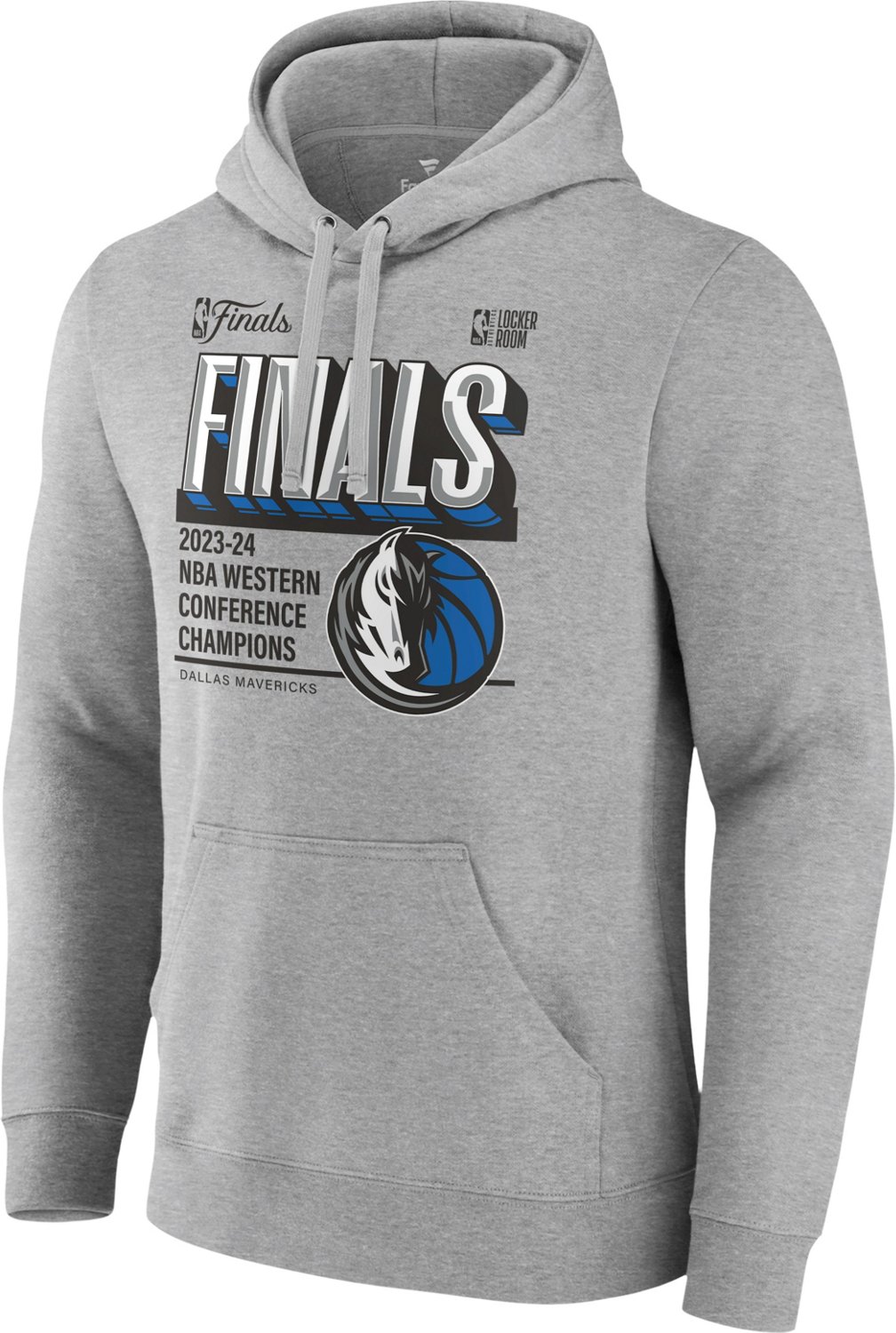 Fanatics Men's Dallas Mavericks 2024 NBA Conference Champions  Post Up Move Locker Room Pullover Hoodie - view number 2