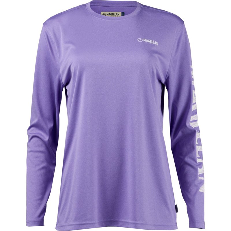 Magellan Women's Caddo Lake Logo Long Sleeve T-Shirt Blue, X-Small - Women's Fishing Tops at Academy Sports
