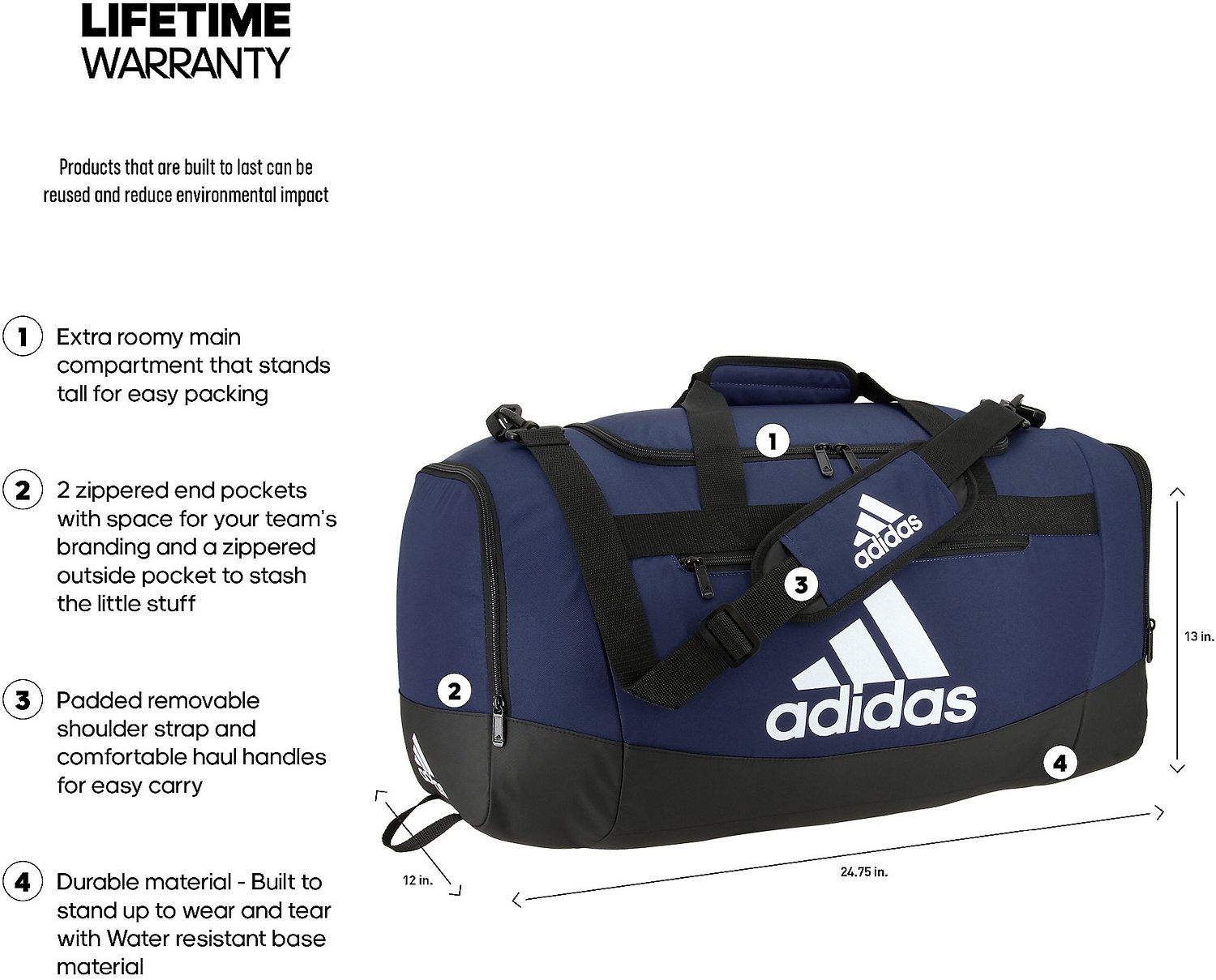 adidas Defender IV Medium Duffel Bag - view number 6