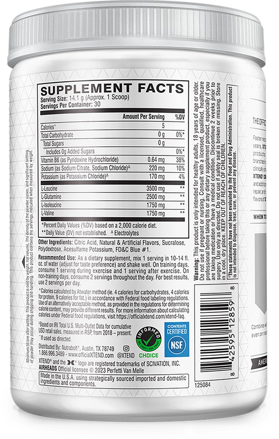 Xtend x Airheads Candy BCAA Original Formula - view number 2