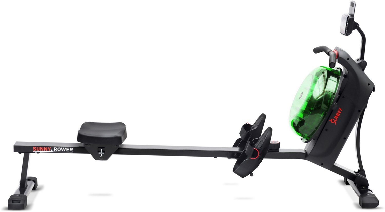 Sunny Health & Fitness Hydro + Dual-Resistance Smart Magnetic Water Rowing Machine - view number 3