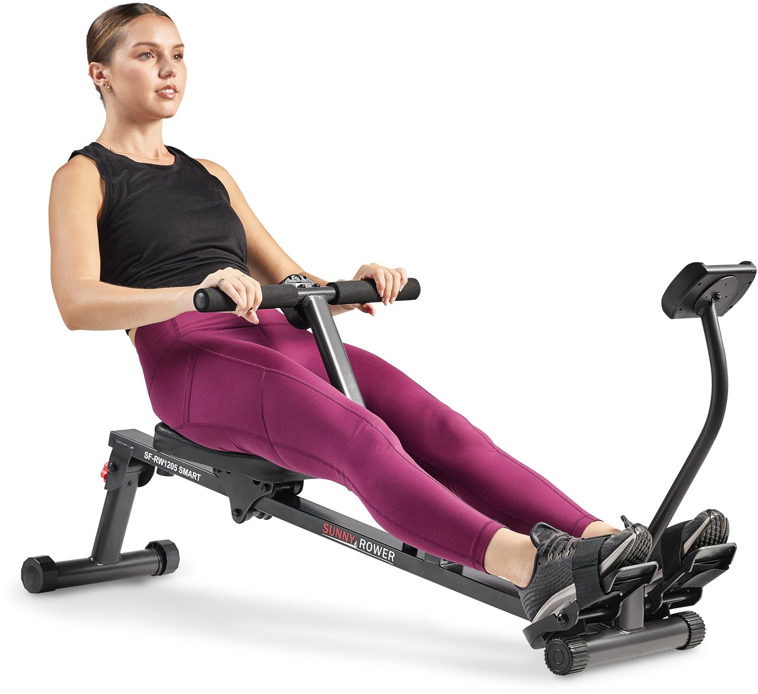 Sunny Health & Fitness SMART Compact Adjustable Rowing Machine                                                                   - view number 5