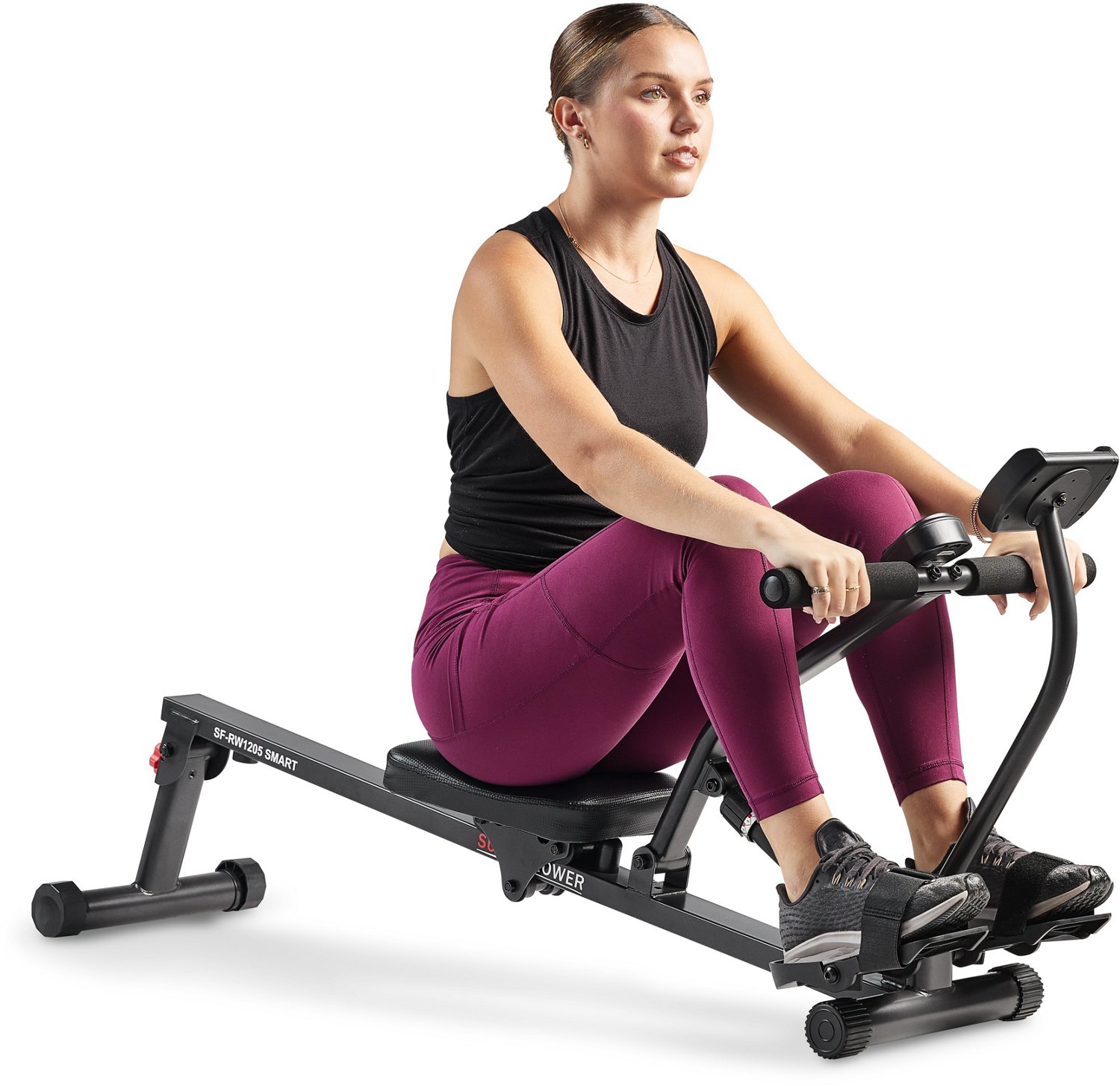 Sunny Health & Fitness SMART Compact Adjustable Rowing Machine                                                                   - view number 4