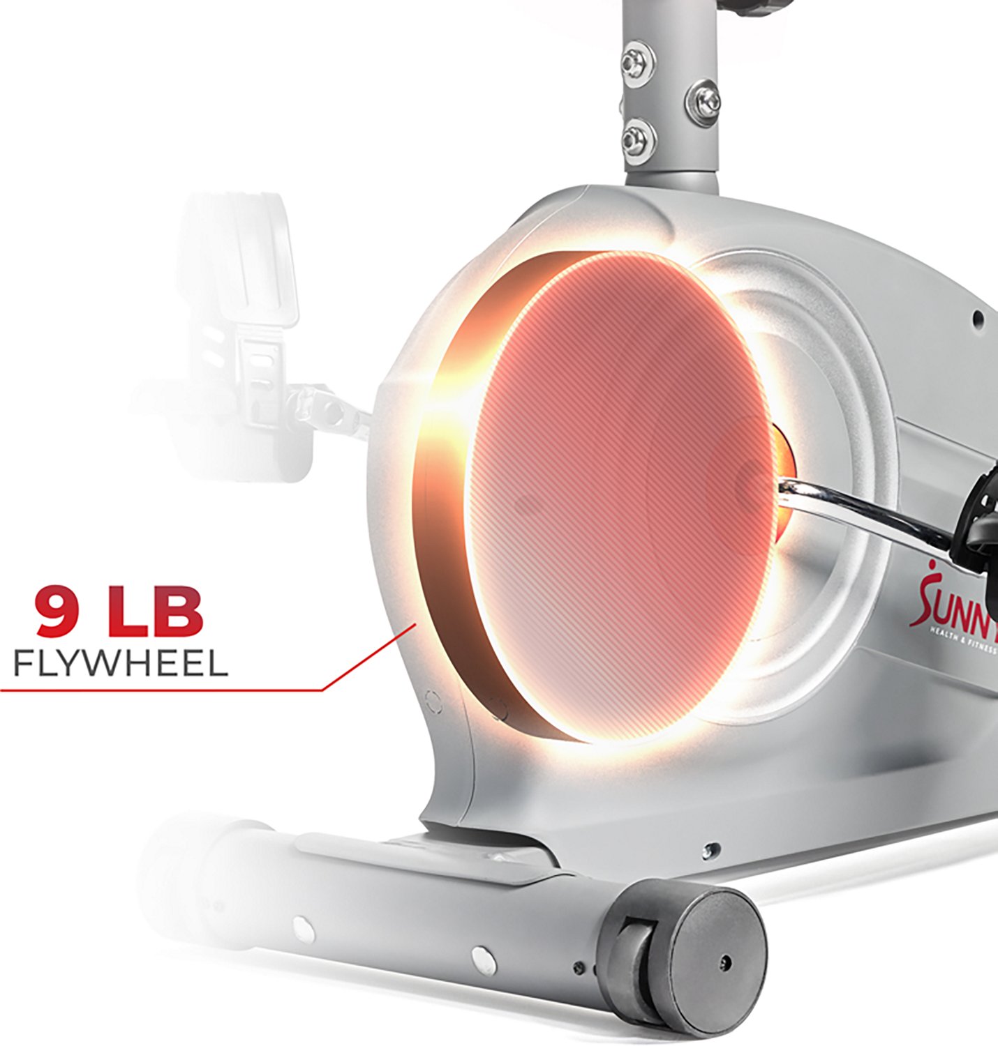 Sunny Health & Fitness Essentials Series Magnetic Smart Recumbent Bike with Bluetooth - view number 5