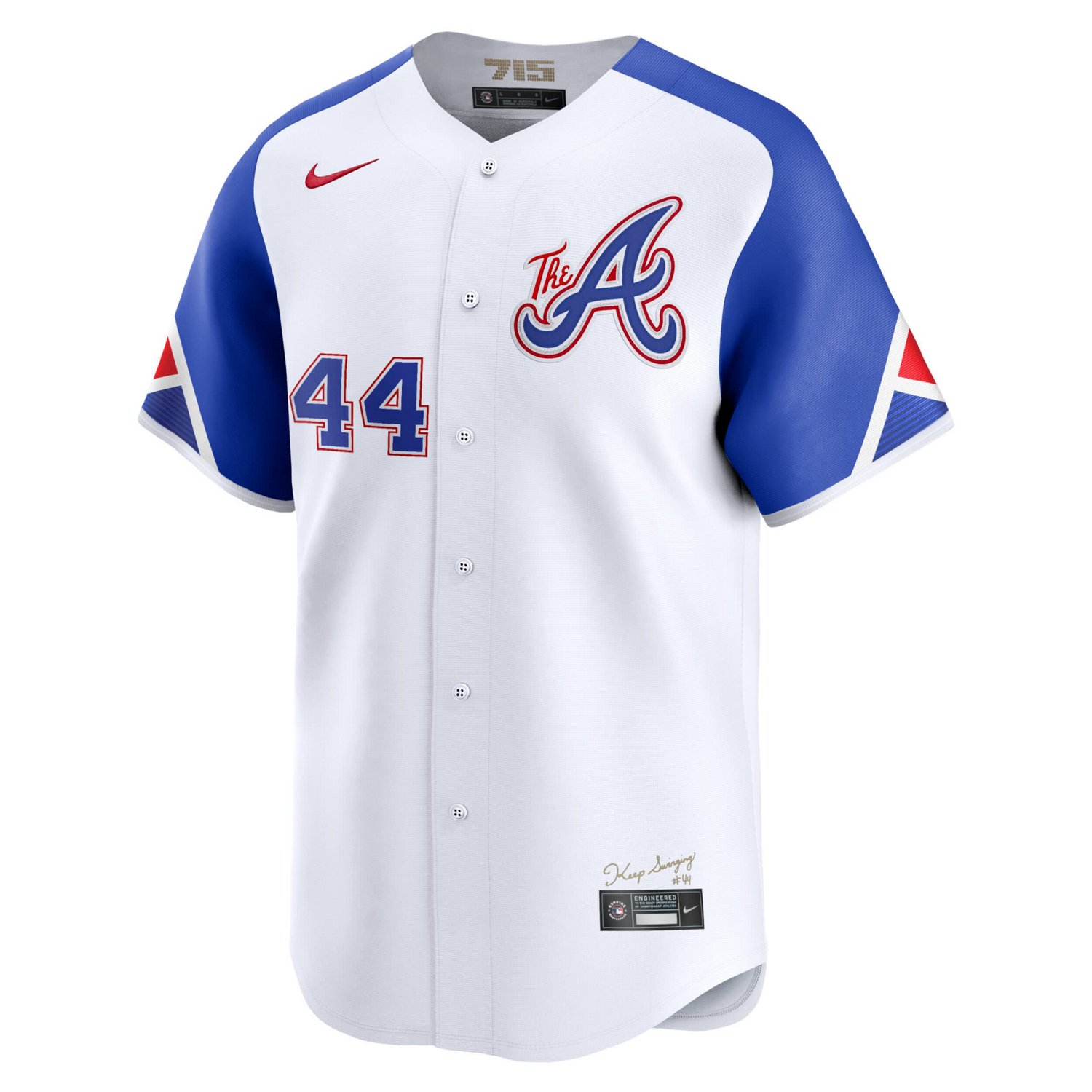 Nike Men's Atlanta Braves Aaron Limited City Connect Jersey - view number 2