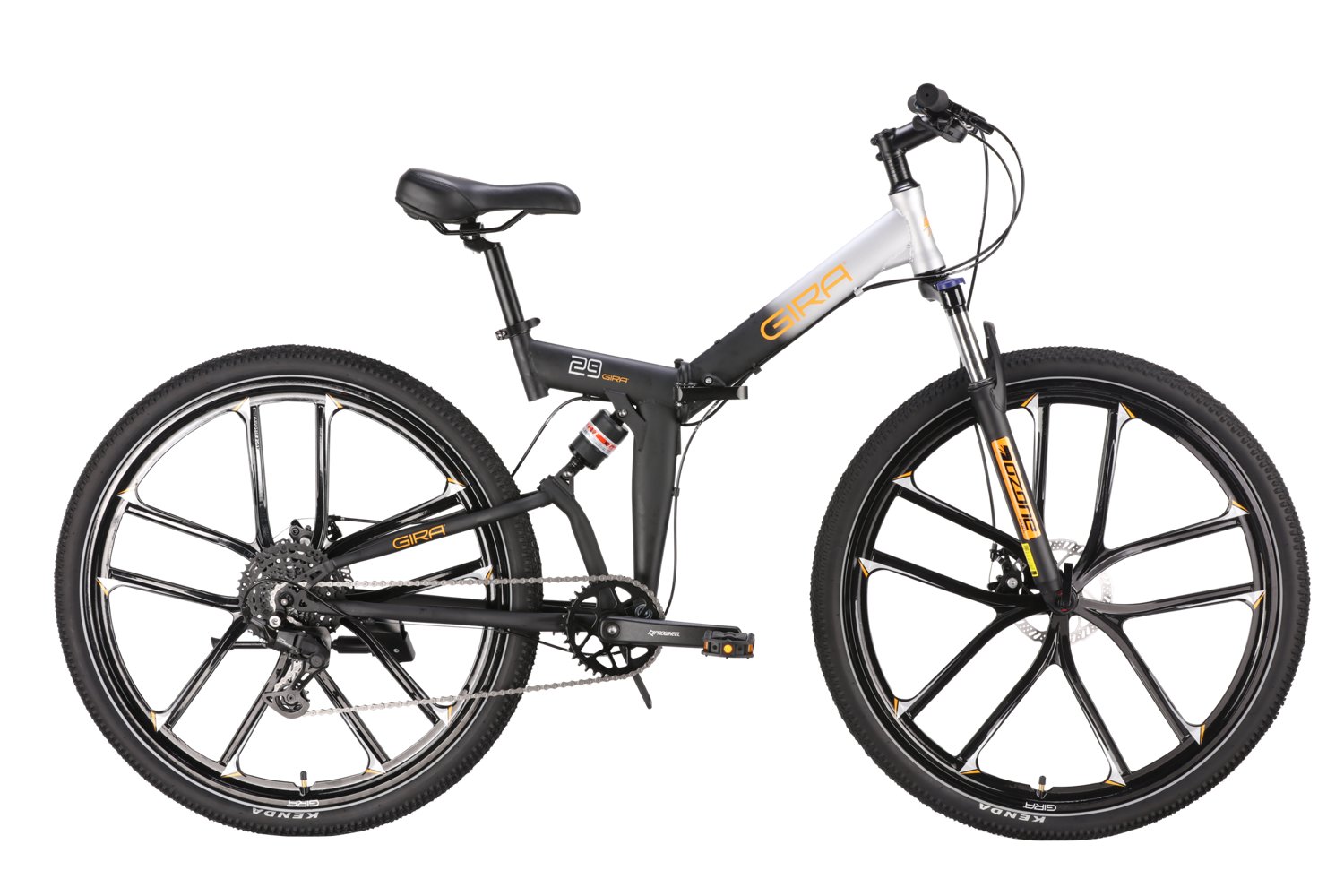 Full suspension folding mountain bike online