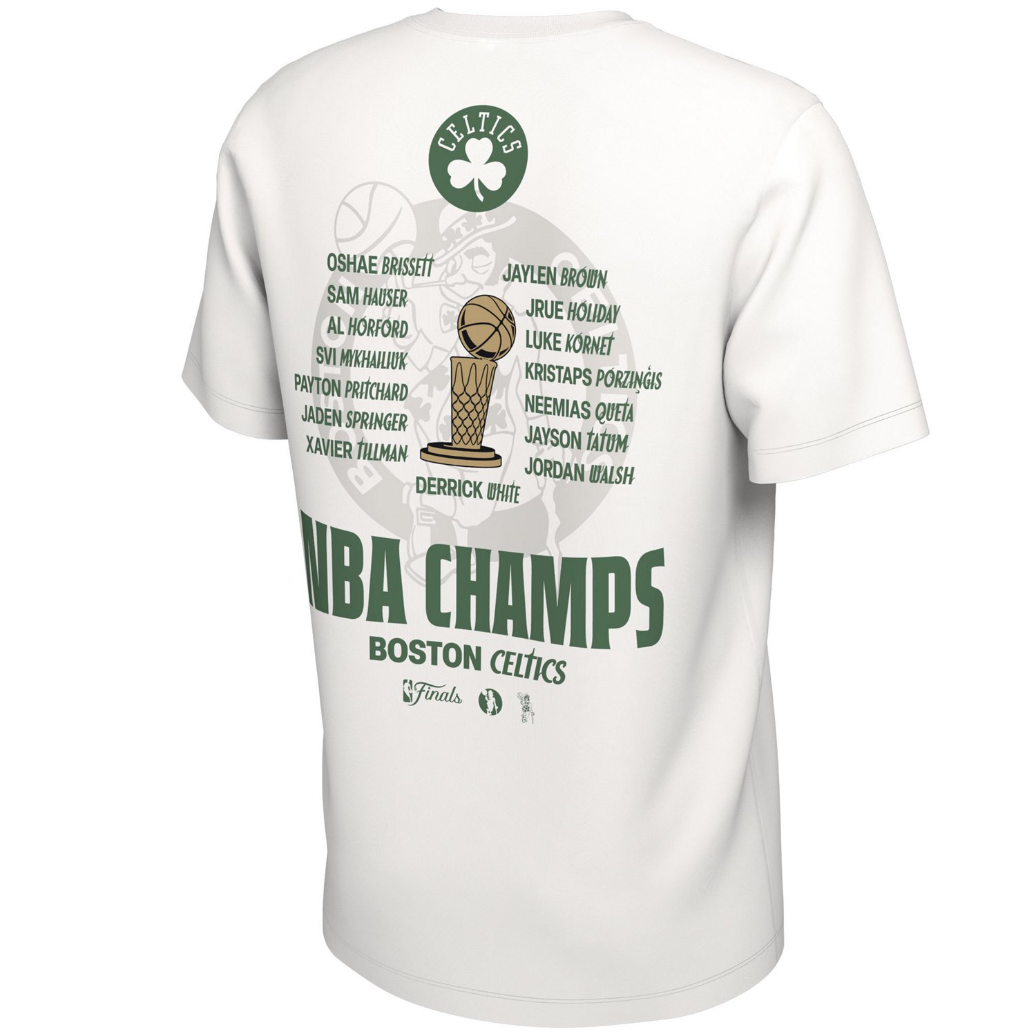 Nike Men's Boston Celtics 2024 NBA Finals Champs Celebration Roster Short Sleeve Tee                                             - view number 3