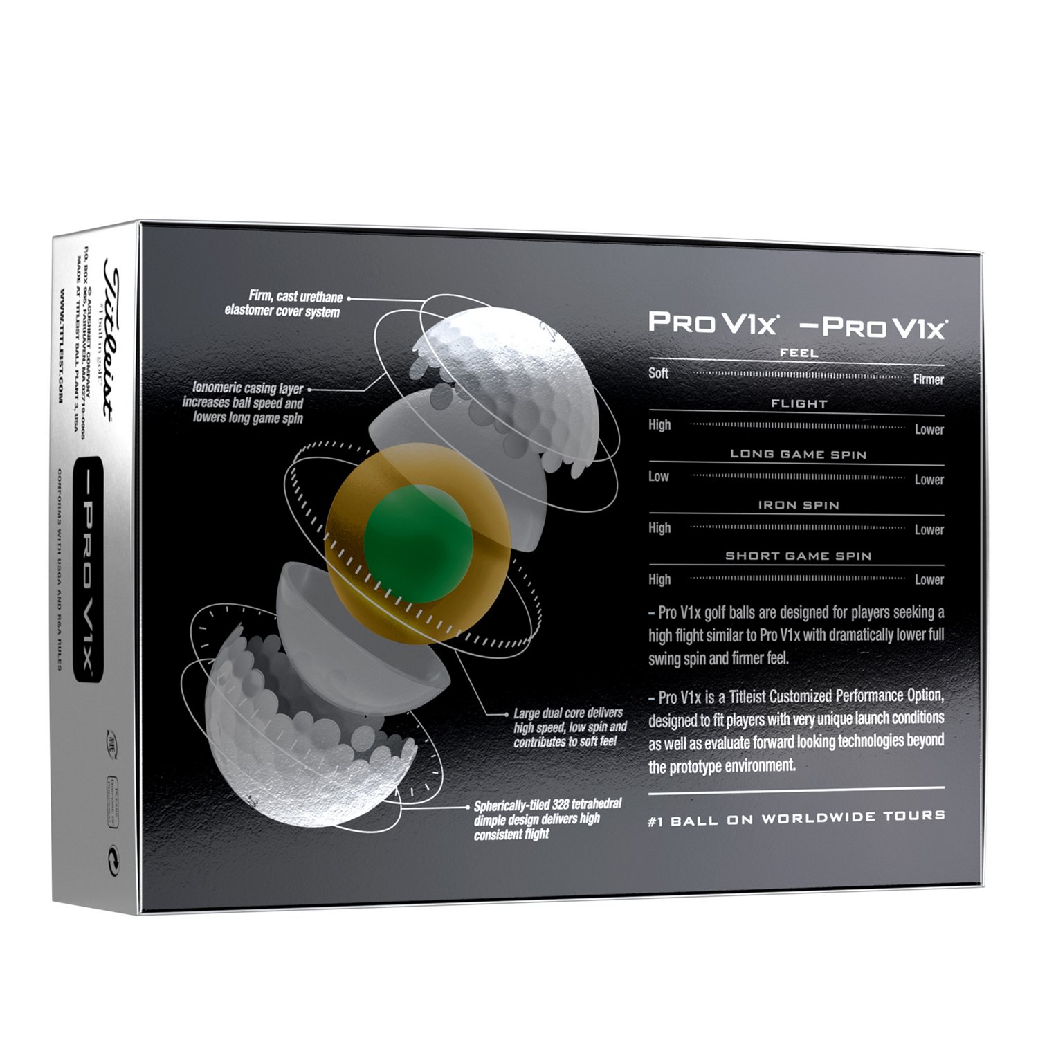 Titleist Pro V1x Left Dash Golf Balls 12-Pack                                                                                    - view number 2