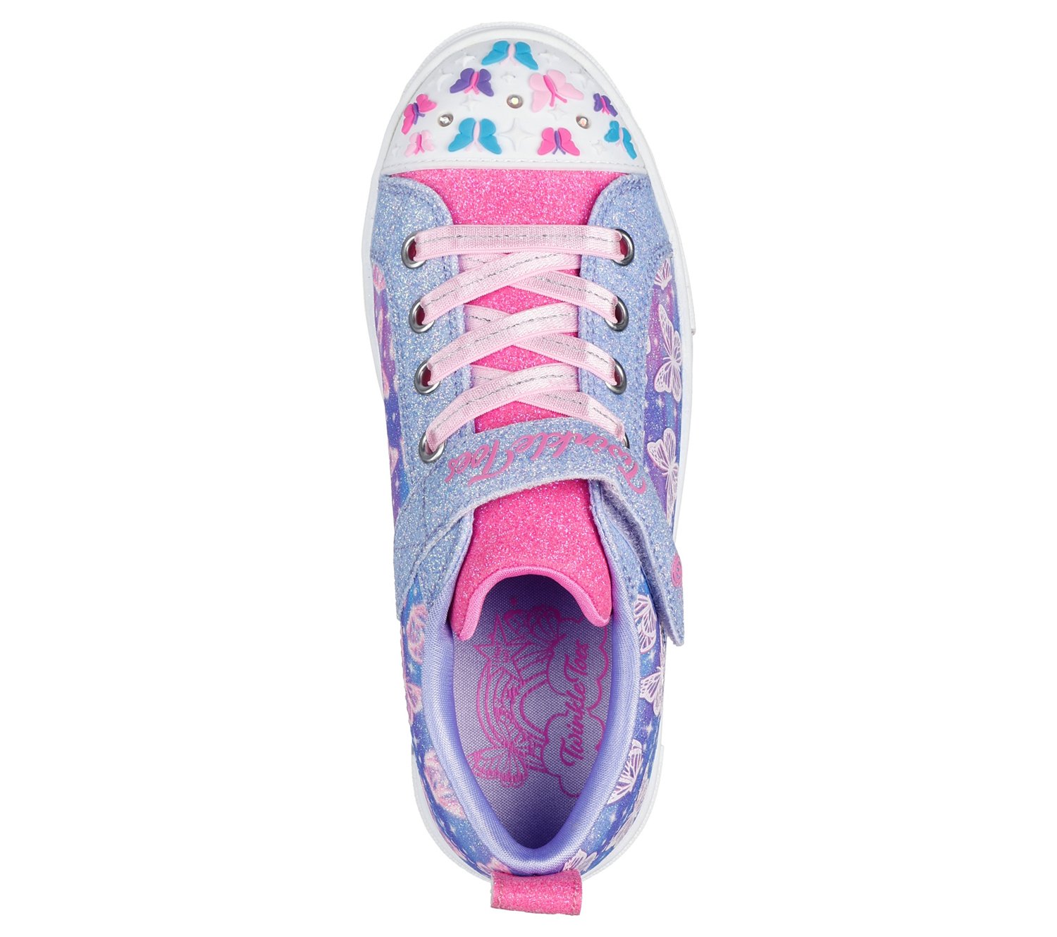SKECHERS Kids' Twinkle Toes Twinkle Sparks Ombre Flutter Shoes - view number 4