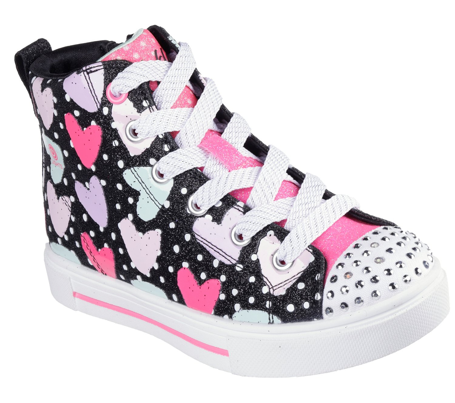 SKECHERS Kids' Preschool Twinkle Toes Twinkle Sparks Mid Sneakers - view number 3