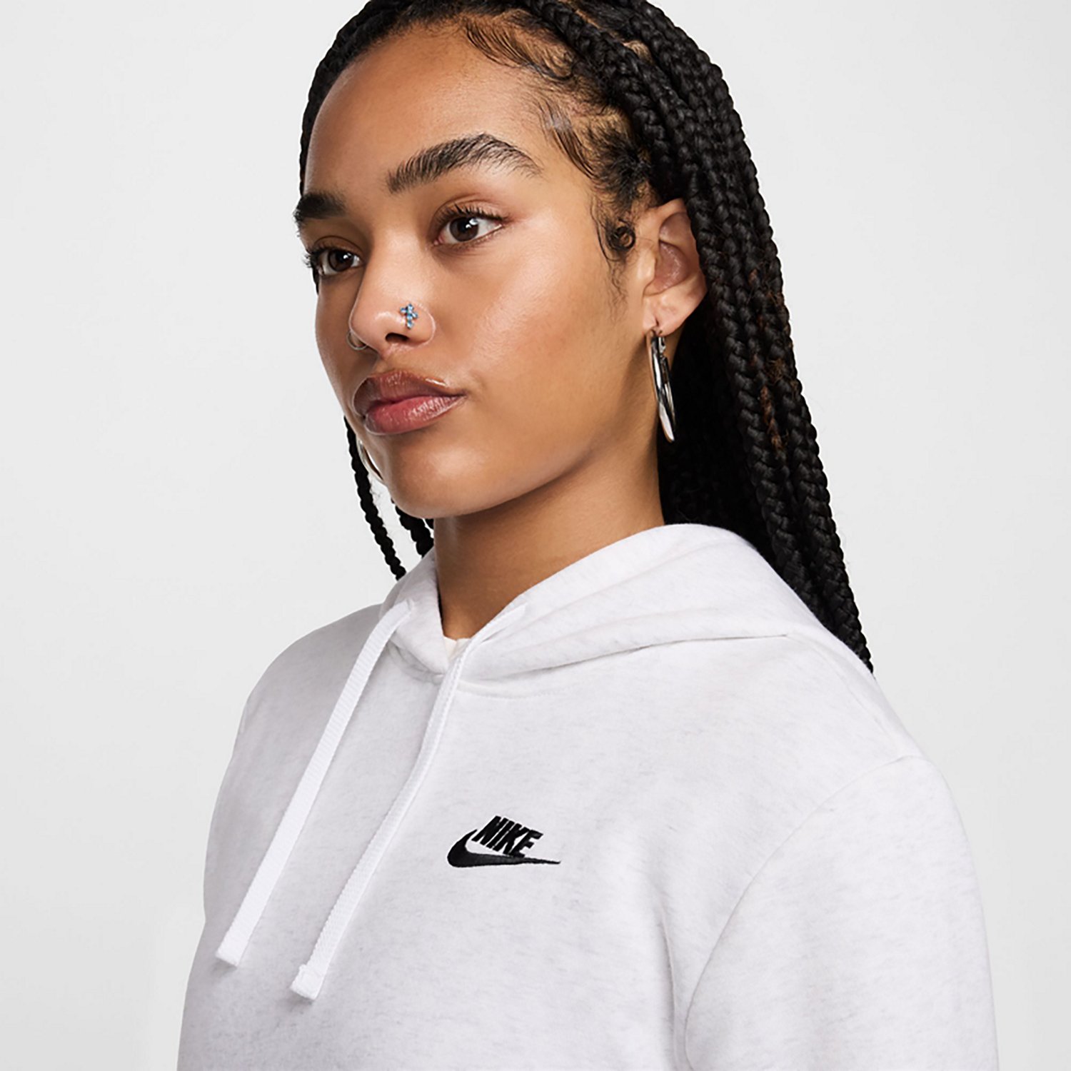 Nike Women's Club Fleece Pullover Hoodie                                                                                         - view number 3