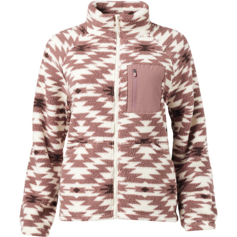 Magellan Outdoors Women's Campfire Sherpa Print Jacket - Women's Outdoor Long-Sleeve Tops at Academy Sports