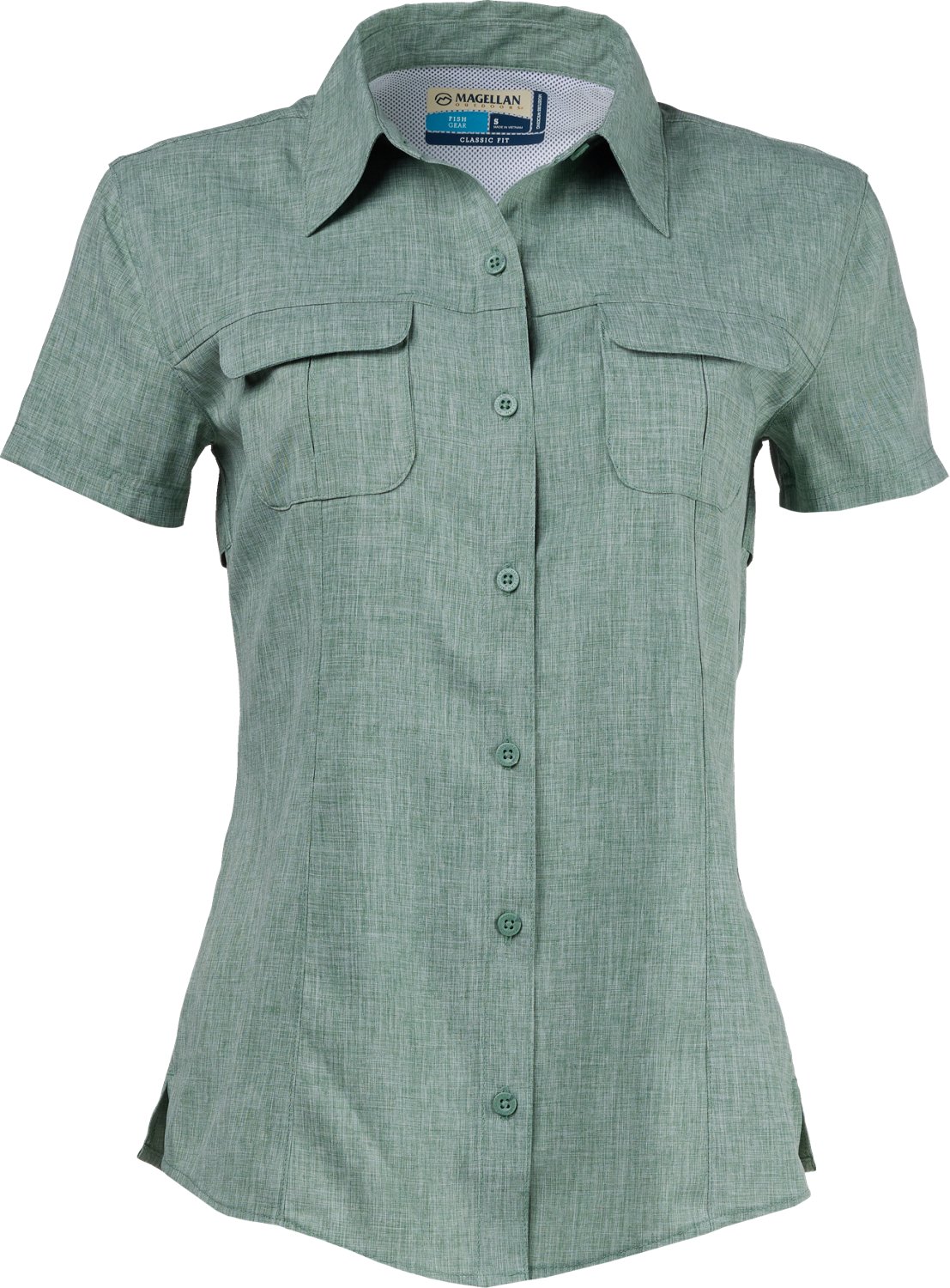 Magellan Outdoors Women's Aransas Pass Heathered Fishing Top