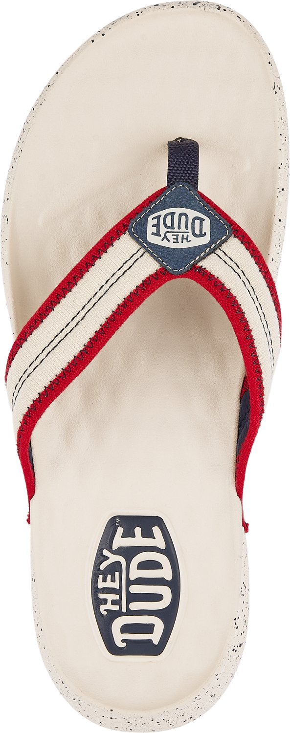 HEYDUDE Men's Myers Americana Flip-Flops                                                                                         - view number 6