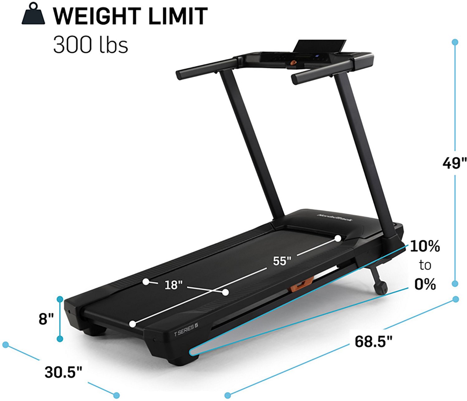 NordicTrack T 5.0 S Treadmill                                                                                                    - view number 3