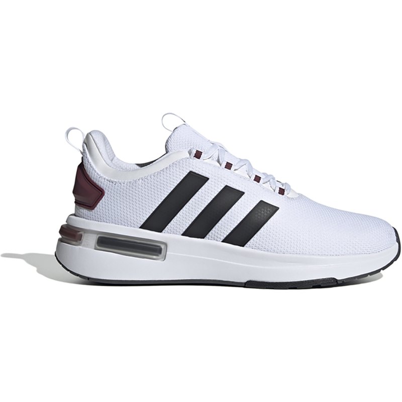 adidas Men's Racer TR23 Shoes White/Dark Red, 7 - Men's Running at Academy Sports