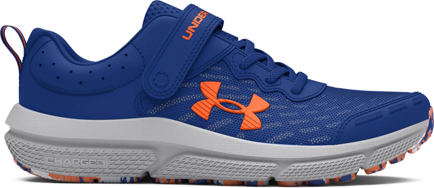 Boys blue under armour shoes on sale