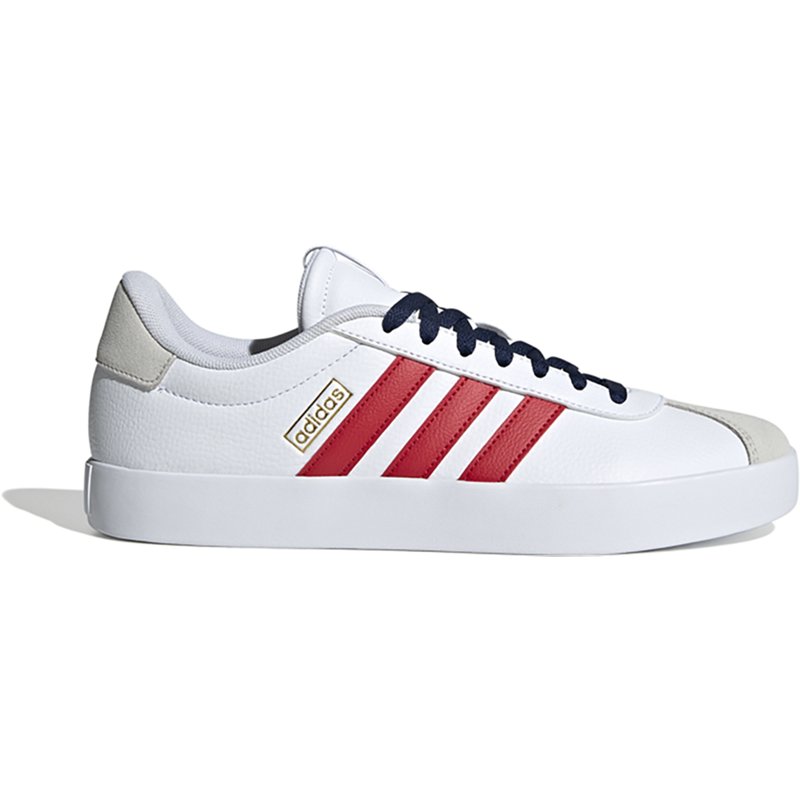 adidas Men’s VL Court 3.0 Sneaker White/Red, 11.5 - Men's Active at Academy Sports