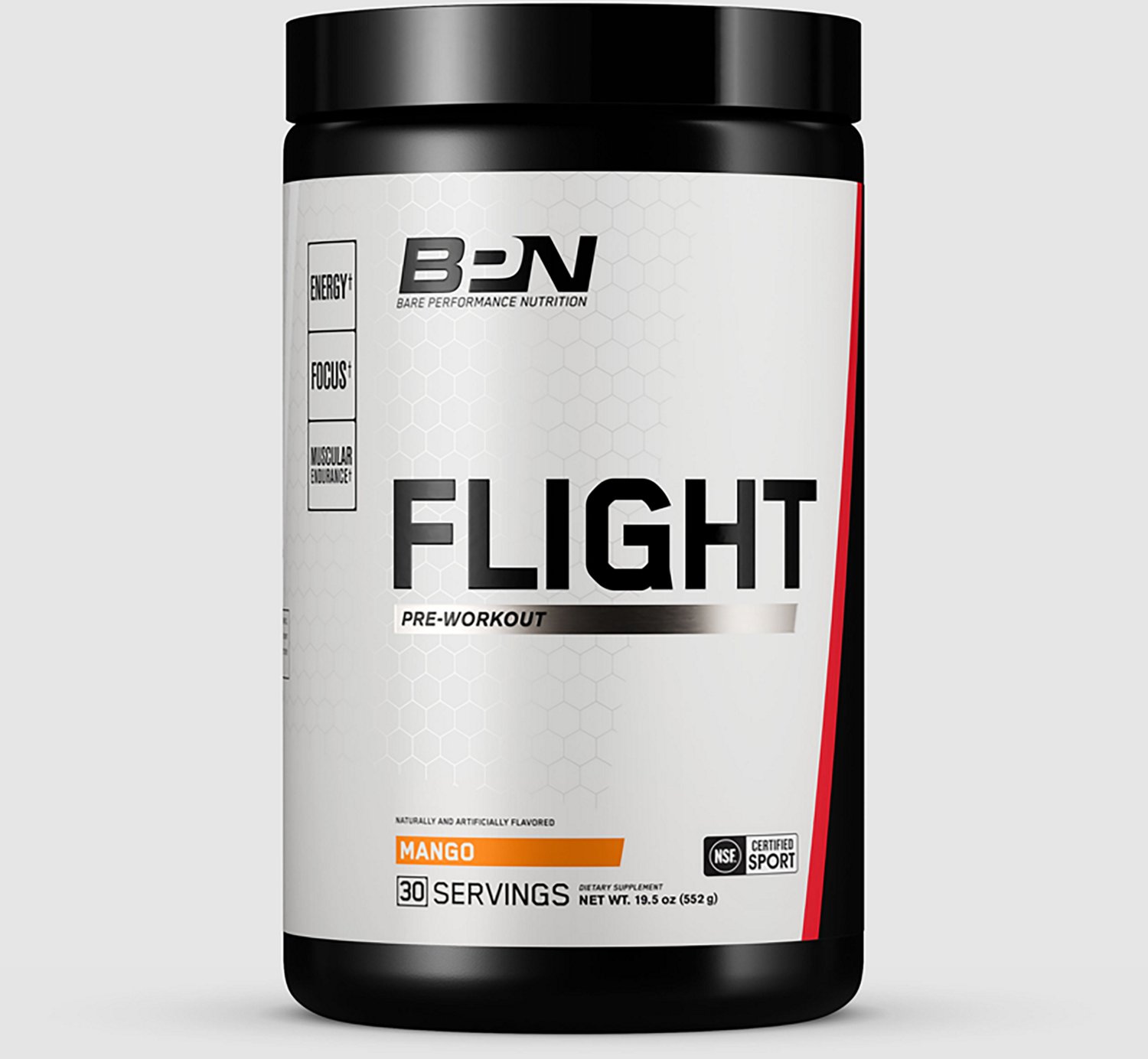 BPN Bare Performance Nutrition Flight Pre-Workout Supplement                                                                     - view number 1