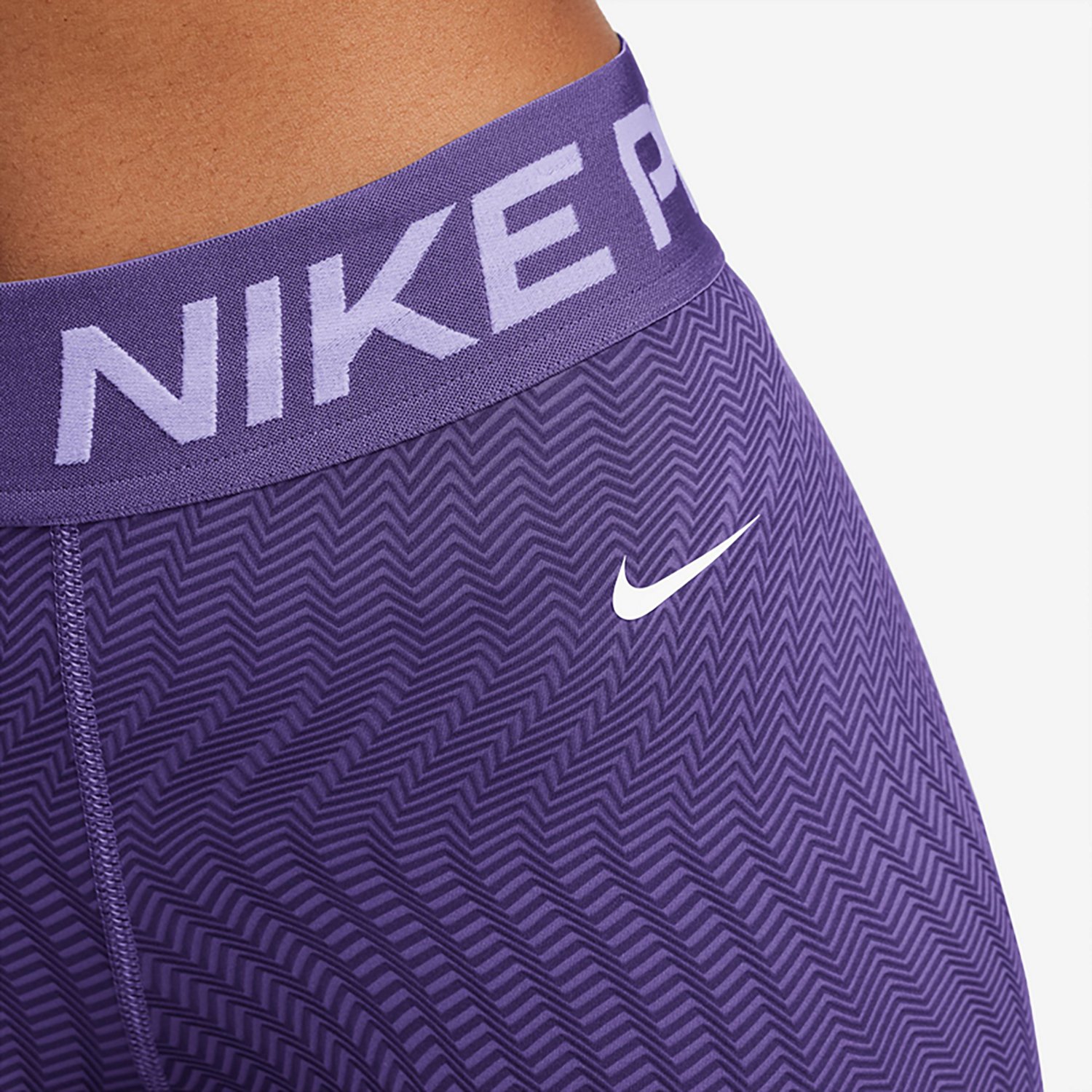 Nike Women's Pro Dri-FIT Mid Rise Printed Shorts 3 in - view number 3