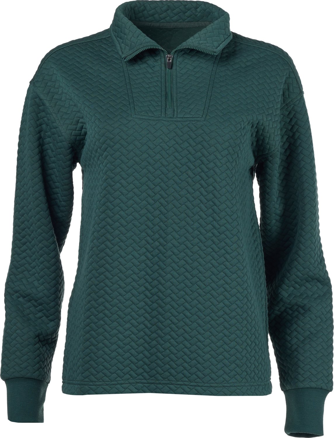 BCG Women's Quilt Quarter-Zip Top