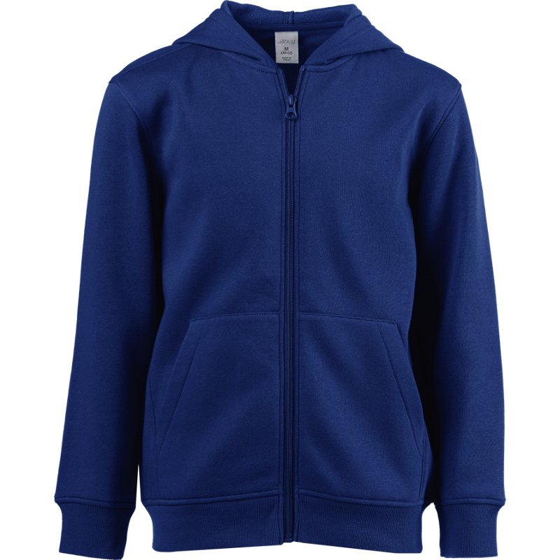 BCG Boys' Lifestyle Cotton Fleece Full-Zip Hoodie Navy Blue, Medium - Boy's Fleece at Academy Sports