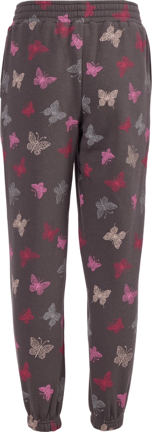BCG Girls' Cotton Fleece Butterfly Joggers                                                                                       - view number 2