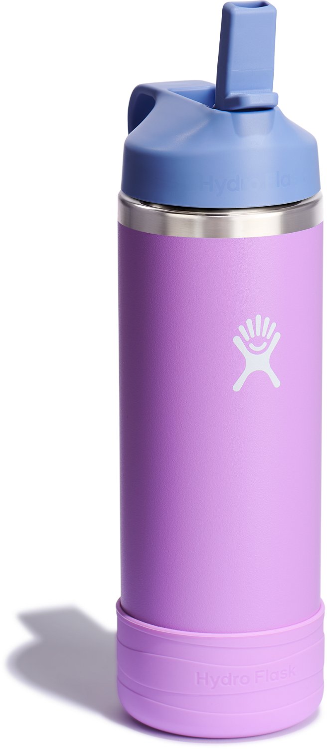 Hydro Flask Kids' 18 oz Wide Mouth Water Bottle with Straw Cap and Boot - view number 2