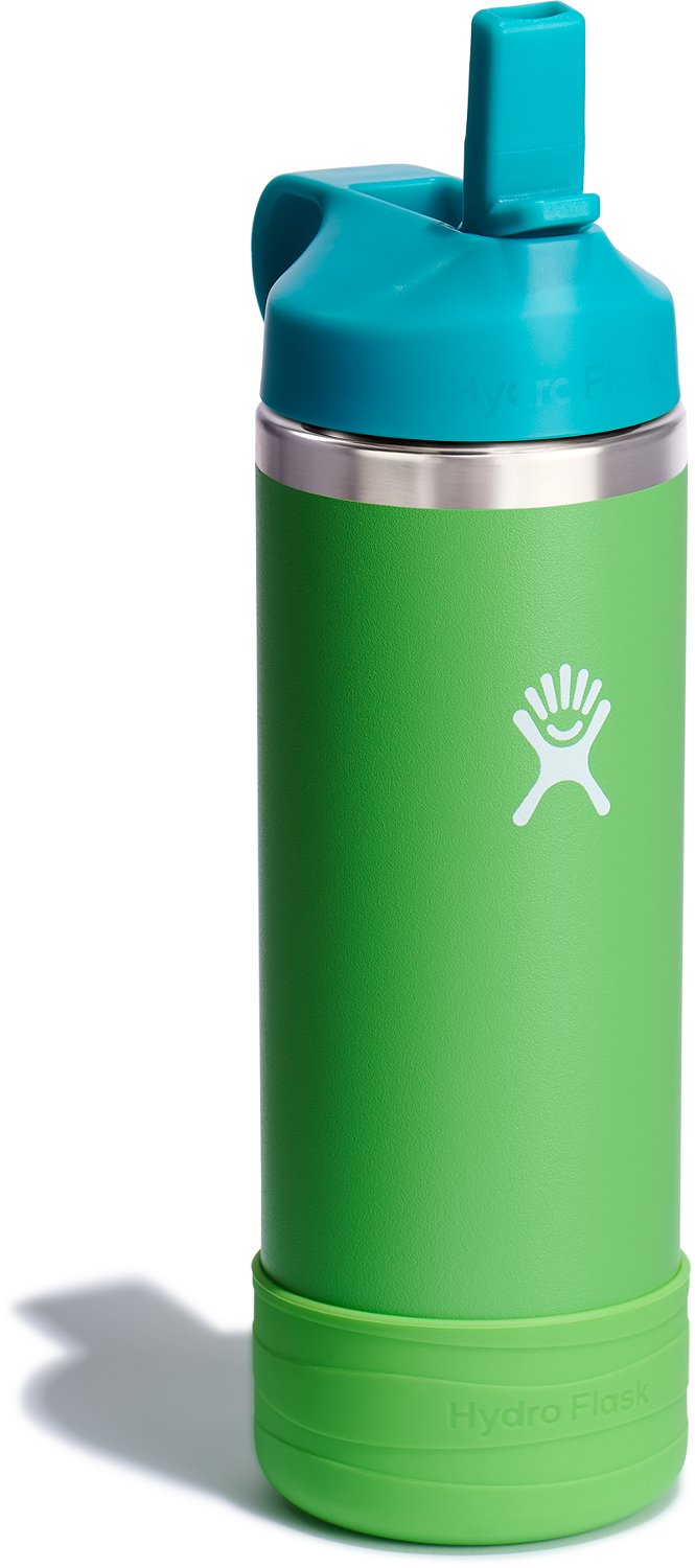 Hydro Flask Kids' 18 oz Wide Mouth Water Bottle with Straw Cap and Boot - view number 2